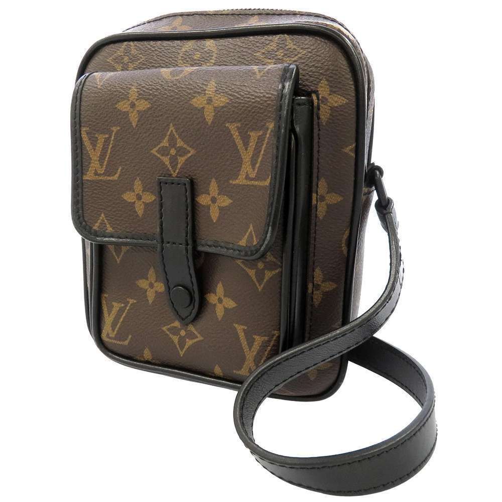 Louis Vuitton Shoulder Bag Monogram Macassar Christopher Wearable Wallet